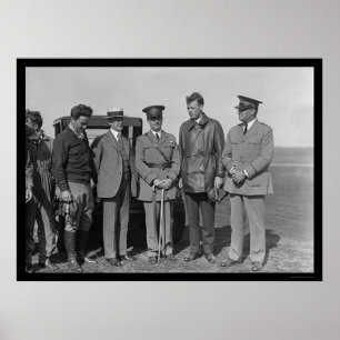 Charles Lindbergh und Orville Wright 1927 Poster