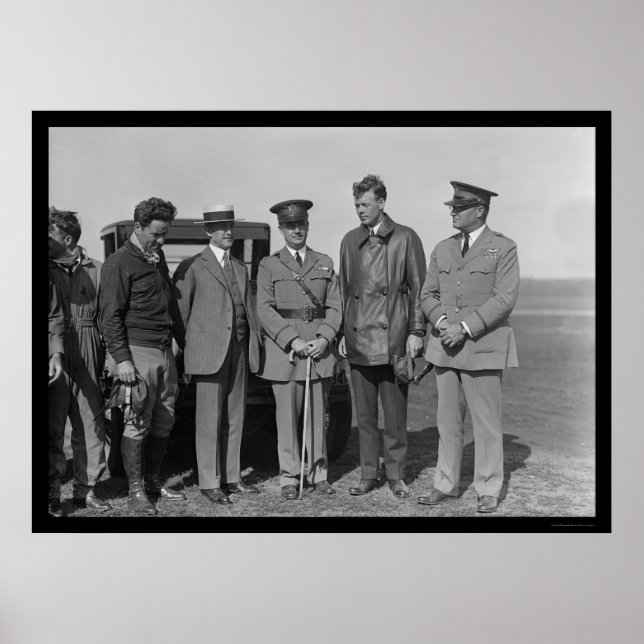Charles Lindbergh und Orville Wright 1927 Poster (Vorne)