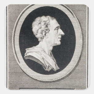 Charles Louis de Secondat, Baron de Montesquieu Quadratischer Aufkleber