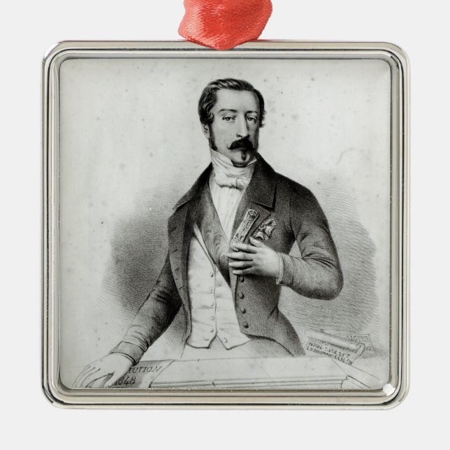 Charles Louis Napoleon Bonaparte Silbernes Ornament (Vorne)