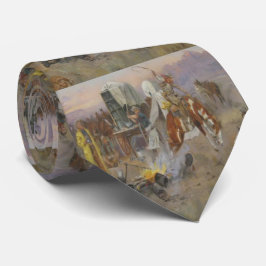 Charles M Russell - Bronc im Kuhlager Krawatte