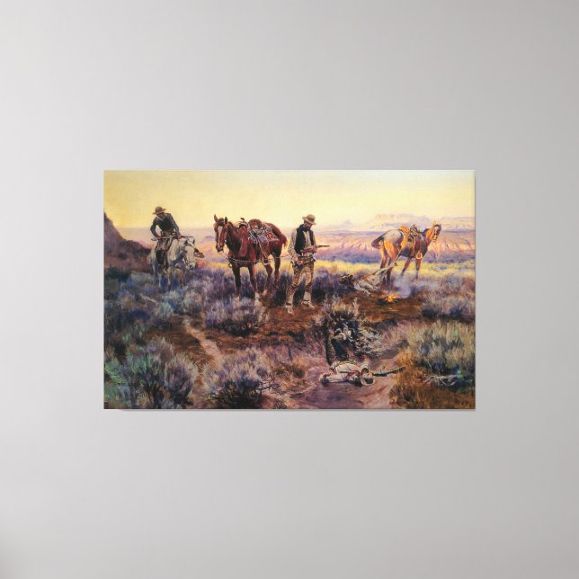 Charles M. Russell zahlt den Fiddler (1919) Leinwanddruck (Vorderseite)