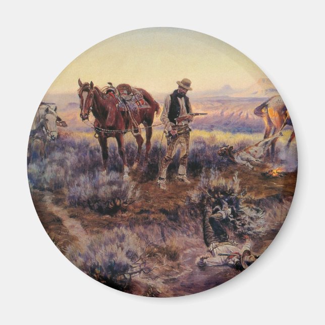 Charles M. Russell zahlt den Fiddler (1919) Magnet (Vorne)