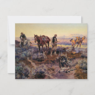 Charles M. Russells, das den Fiedler (1919, zahlt) Einladung