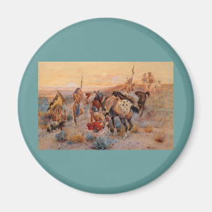 Charles M. Russells erste Wagenspuren (1908) Magnet