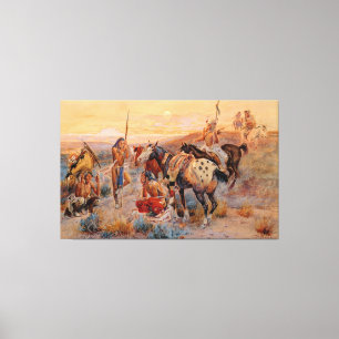 Charles M. Russell's First Wagon Tracks (1908) Leinwanddruck