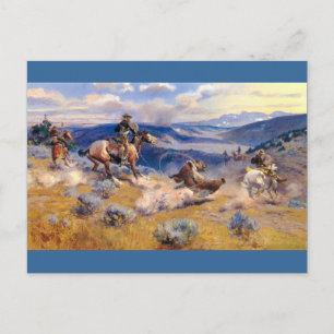 Charles M. Russell's Loops and Swift Horses (1916) Postkarte