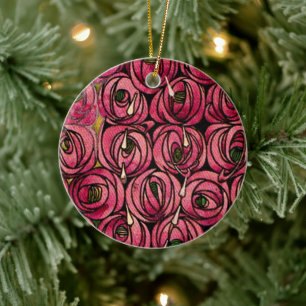 Charles Mackintosh Gemälde, Rose Keramik Ornament