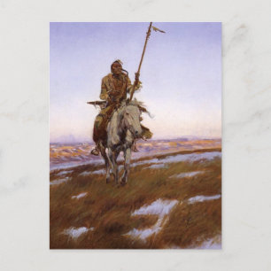 Charles Marion Russell - Cree Indian Postkarte