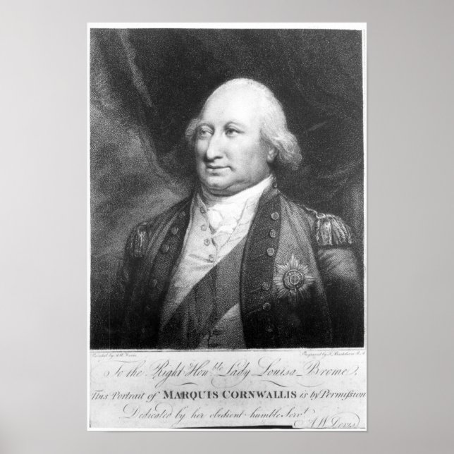 Charles, Marquis von Cornwallis, 1799 Poster (Vorne)