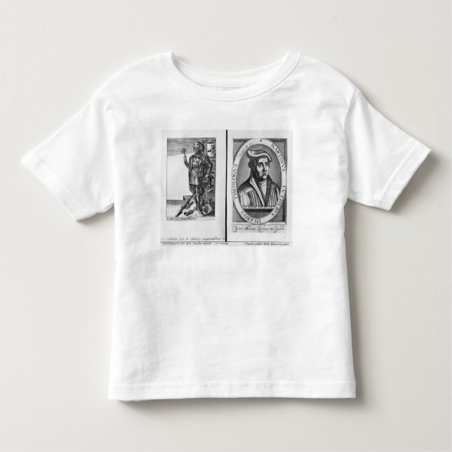Charles Martel und Martin Luther Kleinkind T-shirt (Vorderseite)