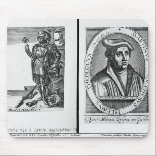 Charles Martel und Martin Luther Mousepad