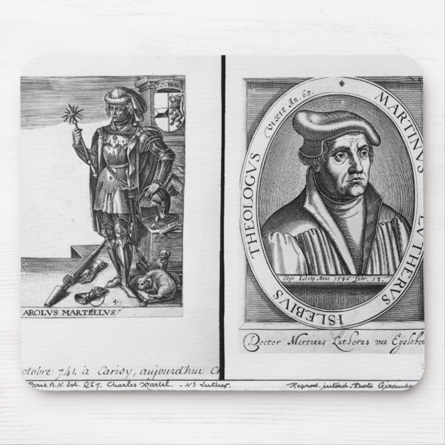 Charles Martel und Martin Luther Mousepad (Vorne)