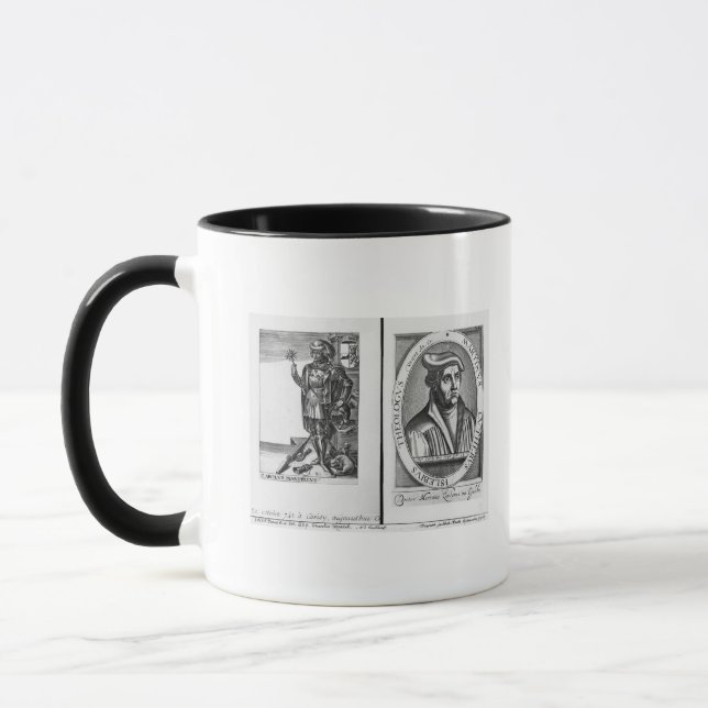 Charles Martel und Martin Luther Tasse (Links)