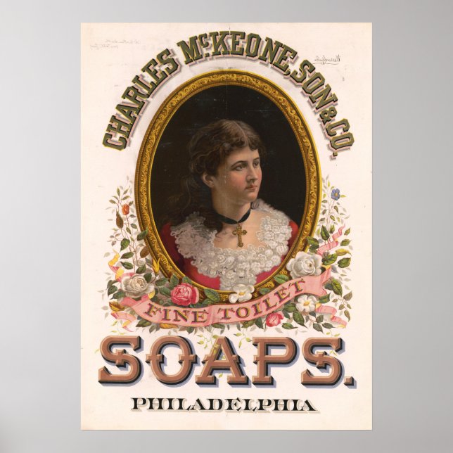 Charles McKeone, Son & Co., Antique Soap Ad Poster (Vorne)