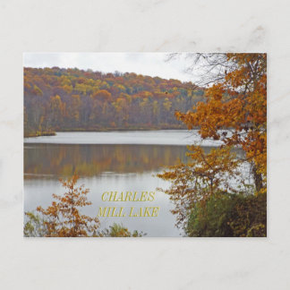 CHARLES MILL LAKE IM HERBST/MANSFIELD, OHIO USA POSTKARTE