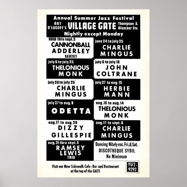 Charles Mingus - Thelonious Monk - John Coltrane Poster (Vorne)
