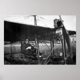 Charles Murphy in Police Monoplane - 1914 Poster