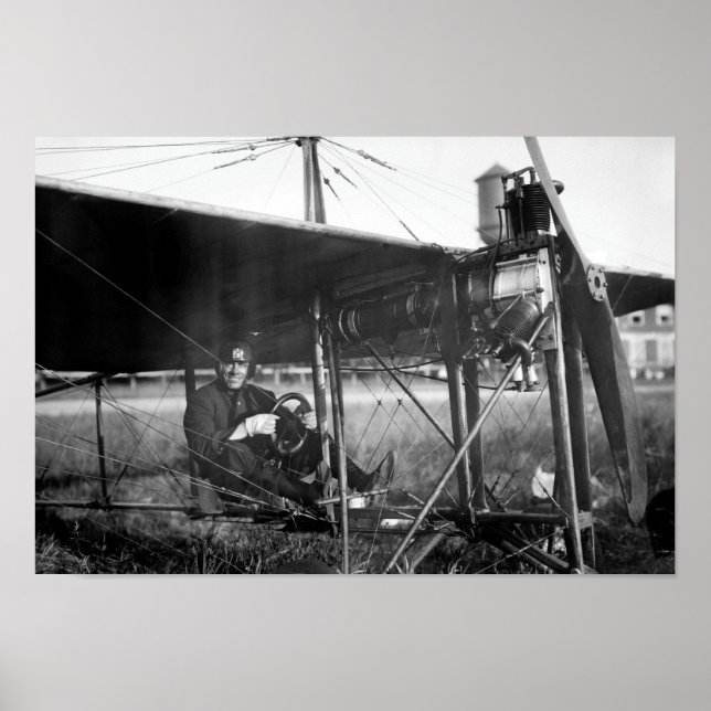 Charles Murphy in Police Monoplane - 1914 Poster (Vorne)