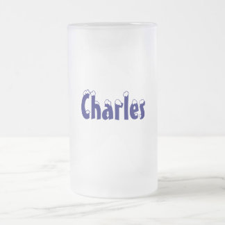 Charles-Name Art-Mattierte Tasse