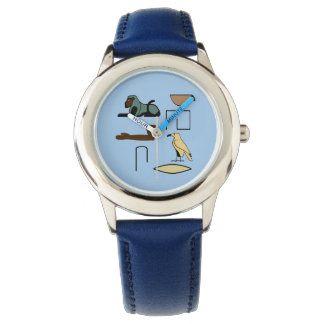 Charles Name in Hieroglyphen Symbole des alten Egy Armbanduhr