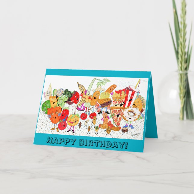 Charles Pals 'Happy B.day' Card Karte (Vorderseite)
