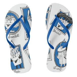 'Charles pals' Royal Blue Flip Flops