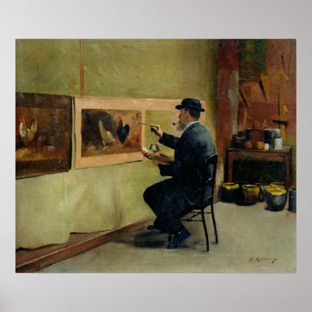 Charles Philippe Gevens, Schwiegervater des Künstl Poster (Vorne)