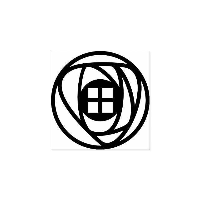 Charles Rennie Mackintosh Arts & Crafts Rose Gummistempel (Prägung)