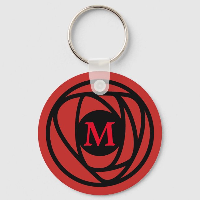 Charles Rennie Mackintosh Arts & Crafts Rose Schlüsselanhänger (Vorderseite)