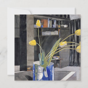 Charles Rennie Mackintosh - Gelbe Tulips Feiertagskarte