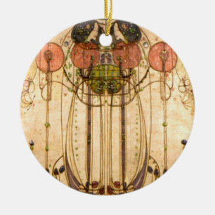Charles Rennie Mackintosh Keramik Ornament