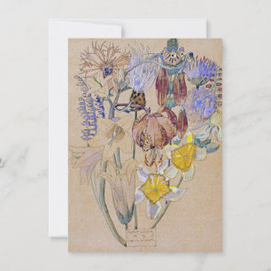 Charles Rennie Mackintosh - Mont Louis - Blume Dankeskarte