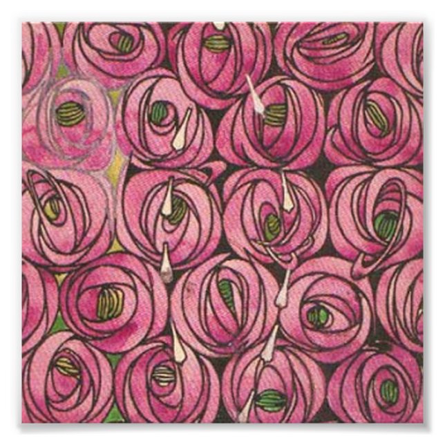 Charles Rennie Mackintosh - Rose Fotodruck (Vorne)