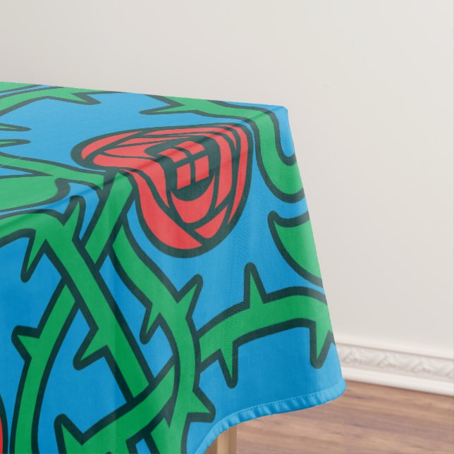 Charles Rennie Mackintosh Rose Pattern Tischdecke (Beispiel)