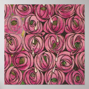 Charles Rennie Mackintosh - Rose Poster