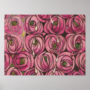 Charles Rennie Mackintosh - Rose Poster