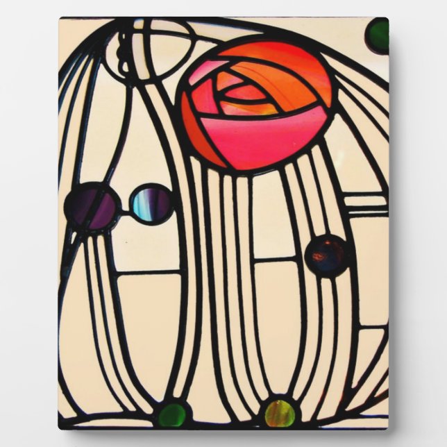 Charles Rennie Mackintosh Stains Glass Fotoplatte (Vorderseite)