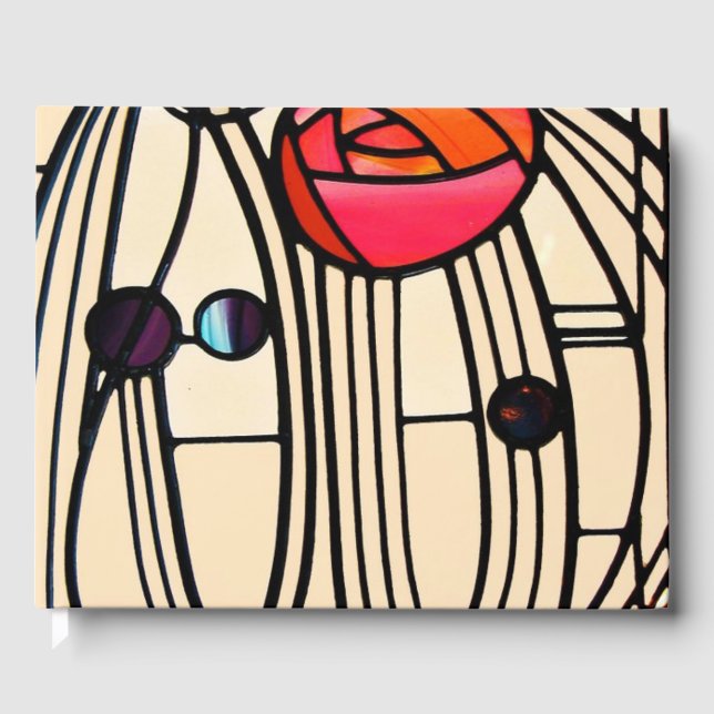 Charles Rennie Mackintosh Stains Glass Gästebuch (Vorderseite)
