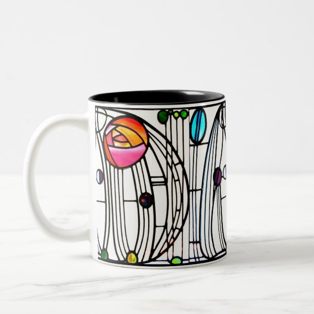 Charles Rennie Mackintosh Zweifarbige Tasse (Links)