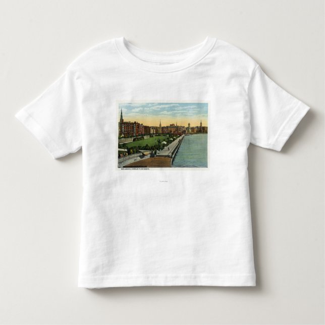 Charles River Becken-und Esplanade-Ansicht Kleinkind T-shirt (Vorderseite)