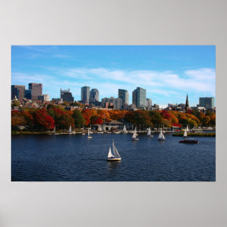 Charles River Boston ma woluds Sonntag 2 Poster