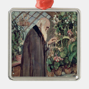 Charles Robert Darwin Ornament Aus Metall