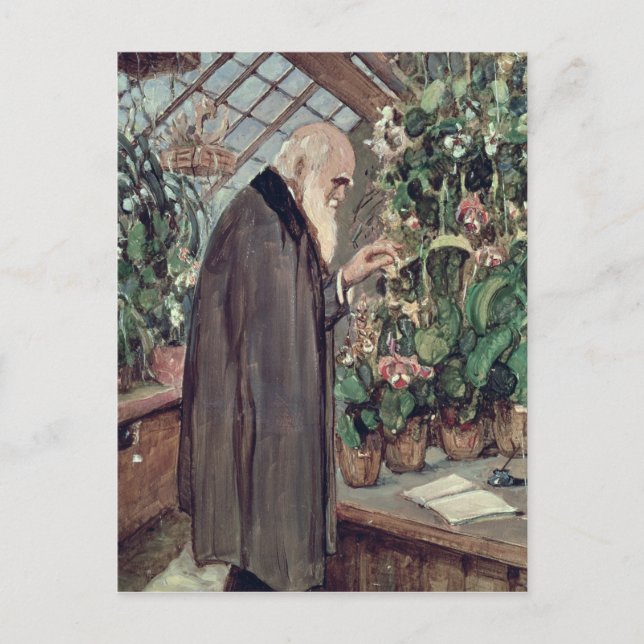 Charles Robert Darwin Postkarte (Vorderseite)