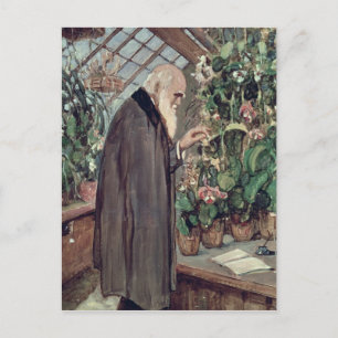 Charles Robert Darwin Postkarte