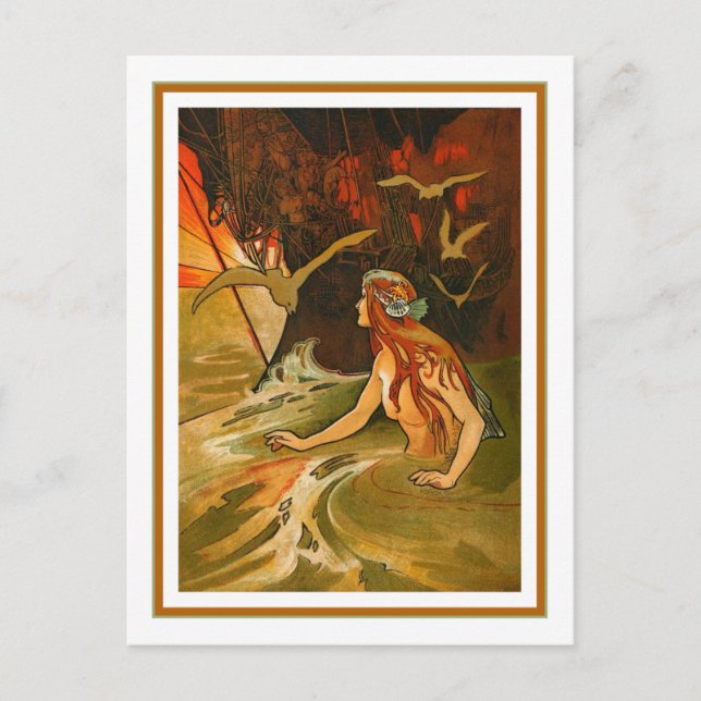 Charles Robinson - Die Meerjungfrau Postkarte (Vorderseite)