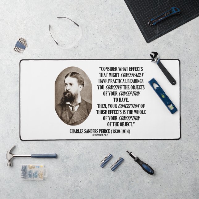 Charles Sanders Peirce Effects Objects Conception Schreibtischunterlage (Arbeitsplatz)