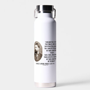 Charles Sanders Peirce Effects Objects Conception Trinkflasche