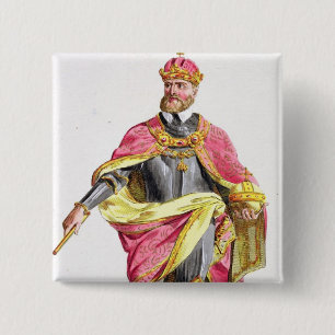 Charles V (1500-58) von 'Receuil DES Estampes, Button