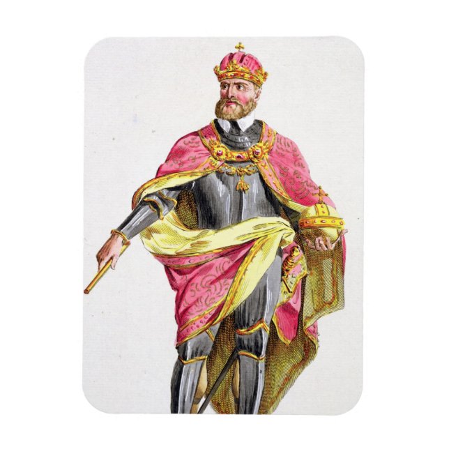 Charles V (1500-58) von "Receuil des Estampes, re Magnet (Vertikal)